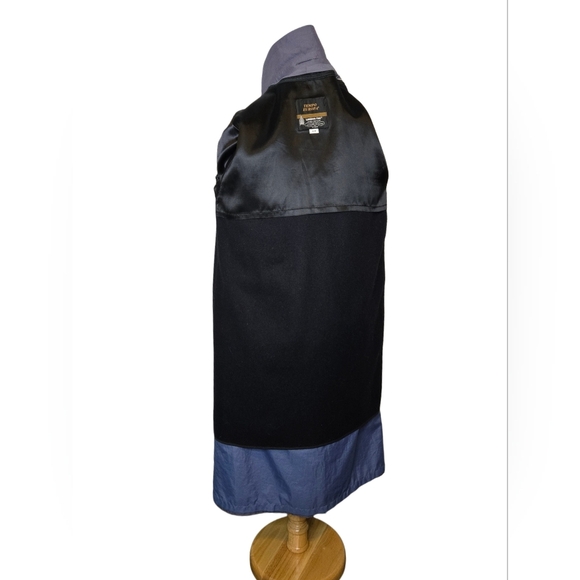 Vtg 80s London Fog Tempo Europa Long Trench Coat Wool Zip-Out Liner Size M - Picture 5 of 15